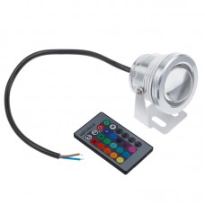 10W 12V RGB LED Underwater Light Fountain, Swimming Pool Garden IP68 with memory function